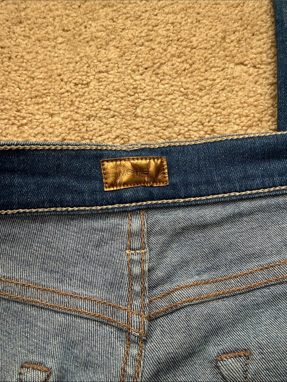 MOTHER High Waisted Rider Skim Straight Leg in Hue Are You? Jeans Size 28 - Picture 7 of 11